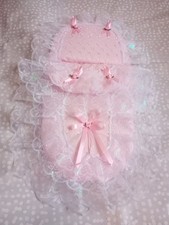 DOLLS PRAM SET PINK, LILAC