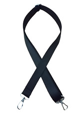 Handbag Strap Shoulder Black Swivel Clip Features Adjustable Length