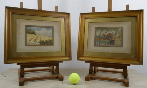 Antique pair impressionist - pair,