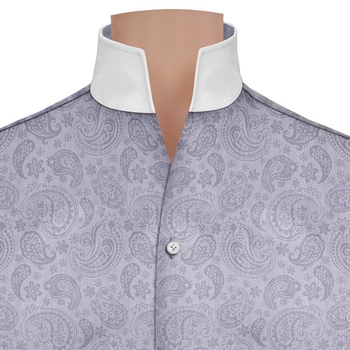 Men grey jacquard - men's, vintage