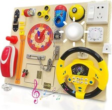 WOODEN MONTESSORI BUSY BOARD