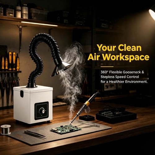 Solder fume extractor - fume, smoke