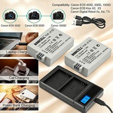 2× LP-E5 Battery For Canon