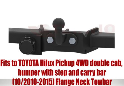 Flange neck tow bar for - neck,