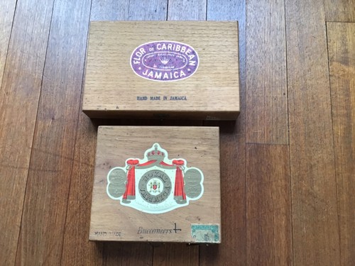 Empty jamaican cigar boxes - jamaican,