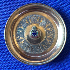 HM Submarines Enamel Badged Copper Trinket Dish.