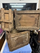 British Army WW2 1942 DATED WOODEN AMMO BOX TYPE C261 Lot of 4
