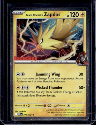 Team rocket zapdos 070 182 - team, rocket's