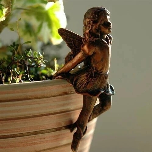 Resin fairy angel hanging cup - resin,