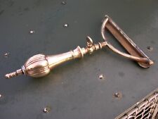 RARE VICTORIAN BRASS GAS HORSE SINGE LAMP, GENTLEMAN'S STABLE GROOMING TOOL