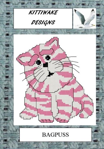 Bagpuss cross stitch kit - cross,