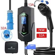 Type 2 EV Charger UK Plug 7KW