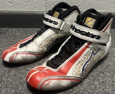 Alpinestars 1KX Red White Black Karting Gokarting Racing Boots - Size UK 3.5
