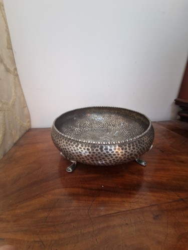 Vintage pewter hand - pewter, hand-hammered