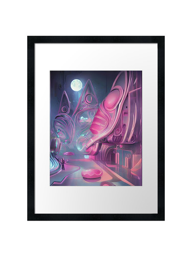 Pink sci fantasy future - sci,