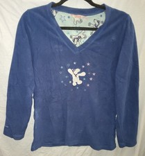 Closer With Evie Ladies Blue Pyjama Top, Size UK 6-8. Ref00014