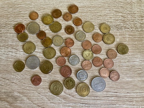 Assorted european coins joblot - assorted,
