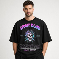 Retro island graphic tee - island,