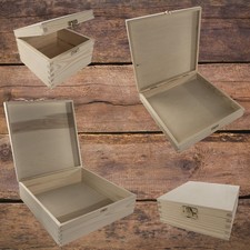 Square Wooden Boxes With Clasp