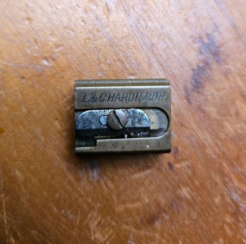Antique brass pencil sharpener - antique,