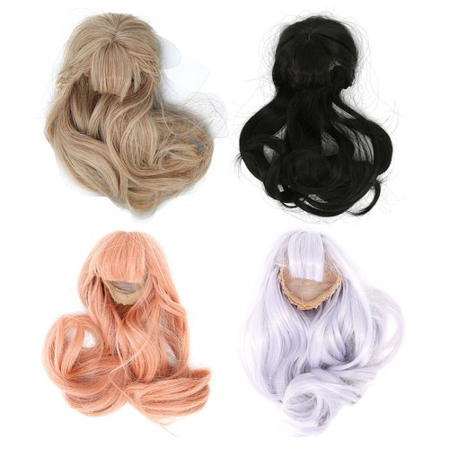 Doll long curly wig - long,
