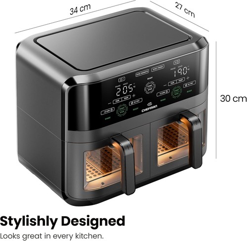 Chefman dual air fryer - chefman, 5.6l