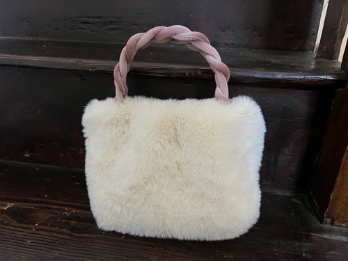 Faux fur fluffy small bag - faux,