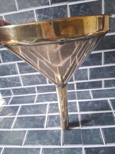 Brass garage brewery funnel - garage,