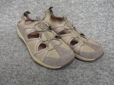 Earth Spirit Shoes Womens Size 9M Beige Suede Comfort Sandals Walking Casual