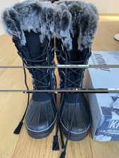 Khombu black leather - khombu, fur