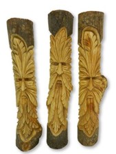 Wooden Green Man Carving- Hand