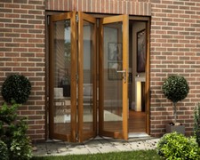 Oak folding sliding bifold - sliding,