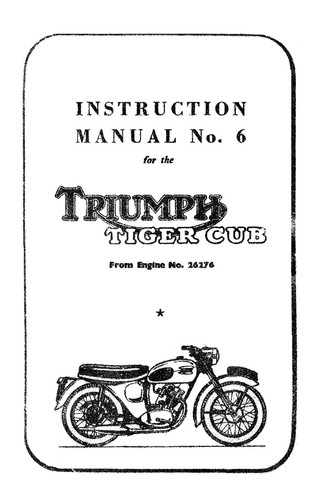 Triumph tiger cub - (1368),
