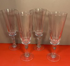 Vintage Luminarc Champagne Prosecco Flutes Glasses x4