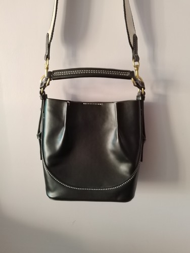 Zara black bucket - black, carry