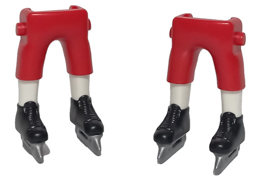 Playmobil red legs skating - red,