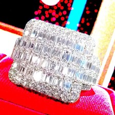 Men’s Iced Out Baguette Ring