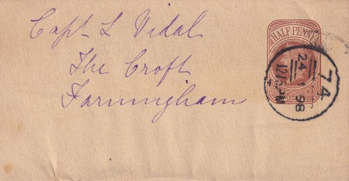 1898 d brown superb - qv,