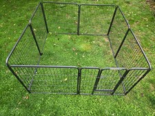 Dogs Puppies Pets Heavy Duty Metal Play Pen 8 Panels Gray, Training