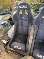 2x Sparco Rev bucket seats with harness and bar