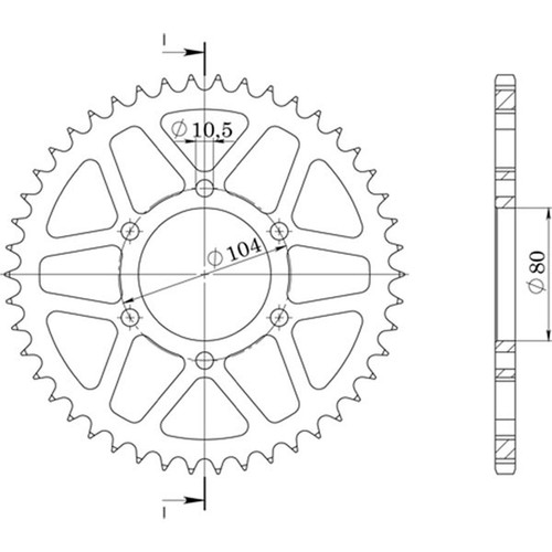 Aluminum sprocket pitch - sprocket,