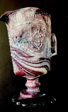 …Antique Stunning Slag  Glass Jug