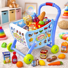 Shopping Trolley Toy Cart Play