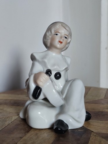 Vintage porcelain pierrot - porcelain,