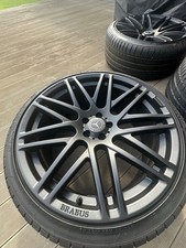 22" Brabus Style Alloy Wheels - Matte Black (X4)