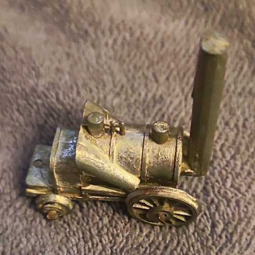 Vintage silver metal steam - silver,
