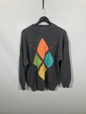 THE SWEATER SHOP WOOL Jumper - Size Large - Grey - Great Condition - Mens