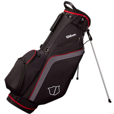 Wilson LITE 3 Golf Stand Bag - Black/Charcoal/Red