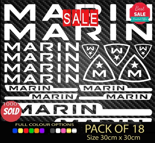Marin bikes vinyl decal - bikes,