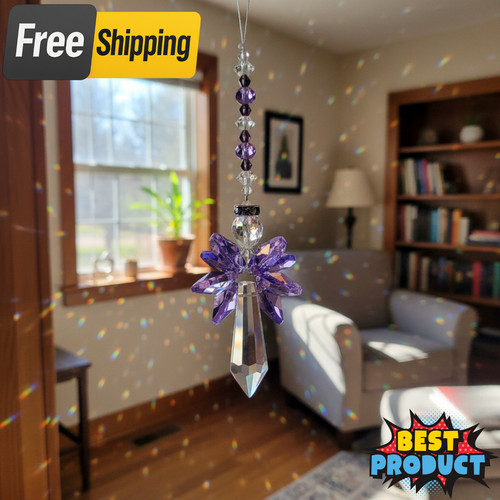 Rainbow guardian angel crystal - guardian,